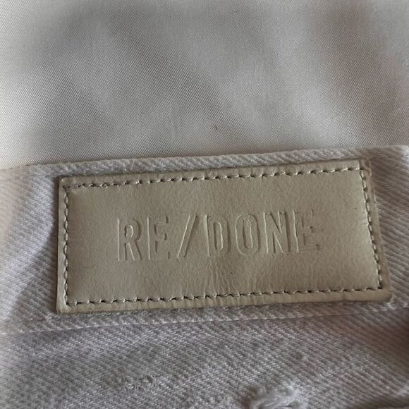 Re/Done White Levi’s Straight Leg Jeans Size 26 - Picture 4 of 13